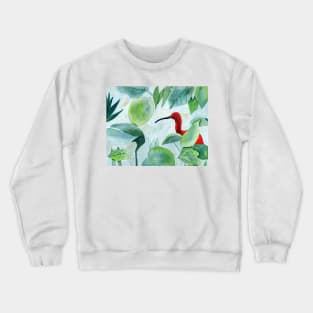 Tropical Bird with Jungle Crewneck Sweatshirt